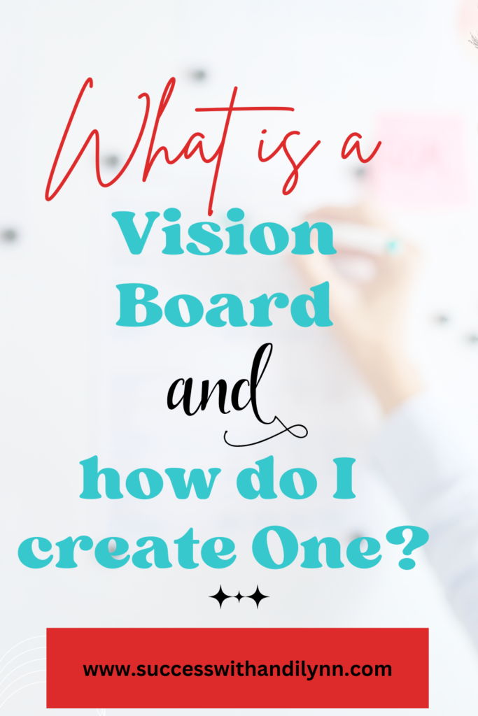 This is about how to create a vision board and manifesting success.